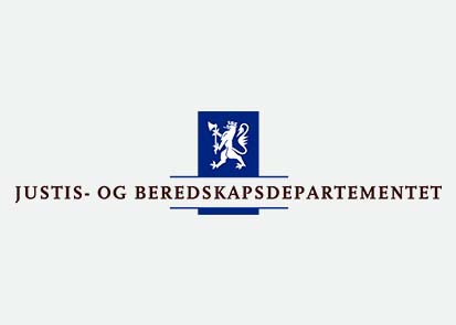 Justis og beredskapsdepartementet logo